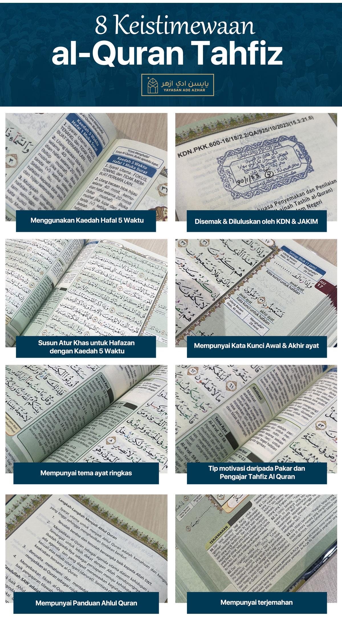 Infak Al-Quran untuk huffaz Yayasan Ade Azhar - galeri 9