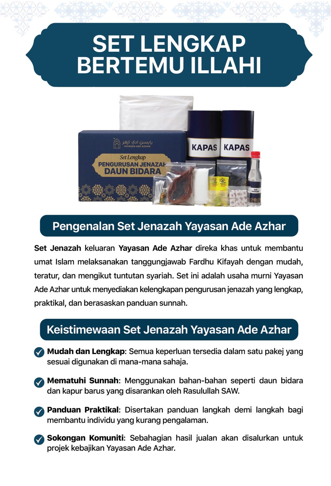 Set Infak Pengurusan Jenazah Yayasan Ade Azhar - galeri 6